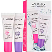 Набор Aquamax Travel&Sport Set (гель-крем 25мл+гель-крем для век 25мл) Limoni