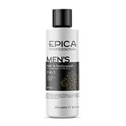 Универсальный мужской шампунь для волос и тела 3 in 1, 250 мл Men's EPICA Prof