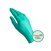 Нитриловые перчатки ЗЕЛЕНЫЕ, XS, 100шт