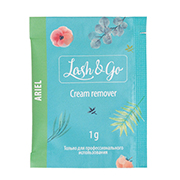 Ремувер кремовый для снятия нарощенных ресниц Ariel, 1гр Lash&Go