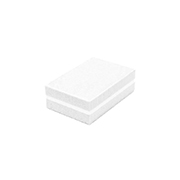 Баф для полировки ногтей MINI белый 120/180 грит (39х33мм)