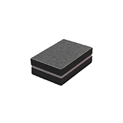 Баф для полировки ногтей MINI графит 120/180 грит (39х33мм)
