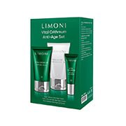 Набор Vital Crithmum Anti-Age Care Set (крем 50мл+легкий крем 50мл+крем д/глаз 25мл) Limoni
