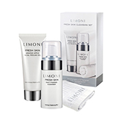 Набор Fresh Skin Cleansing Set (пенка 100мл+пилинг 100мл + салфетка) Limoni