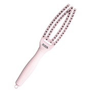 Щетка  4 ряда, комбинированная щетина, Fingerbrush Care Iconic Boar&Nylon Pastel Pink S